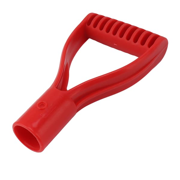 Spadehåndtak Plast 32 mm indre diameter D-grep Håndtak Spadehåndtak Erstatning for snøspade Graving Raking Rød