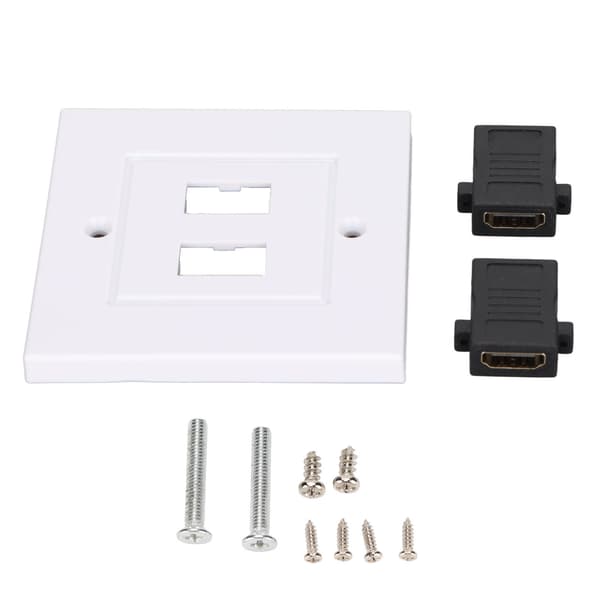 2-ports HD Multimedia Interface Vægpanel HD Multimedia Interface Stikpanel Kabeludvidelseskobling