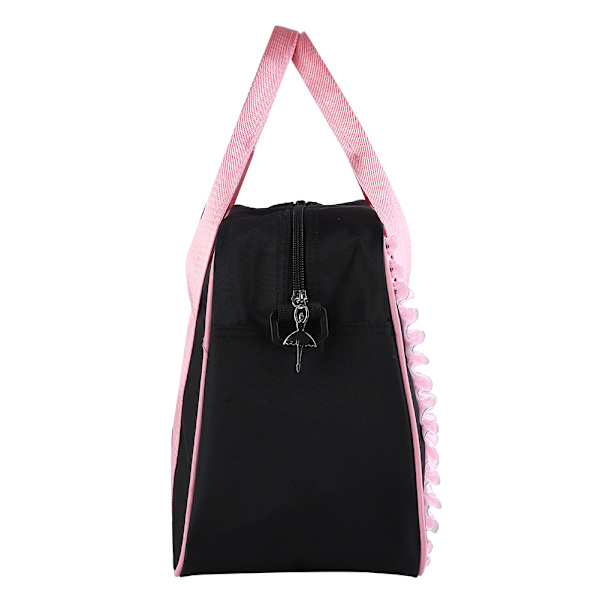 Piger Ballet Dance Børnehåndtaske Single Shoulder Sports Lynlås Taske Tote (sort)