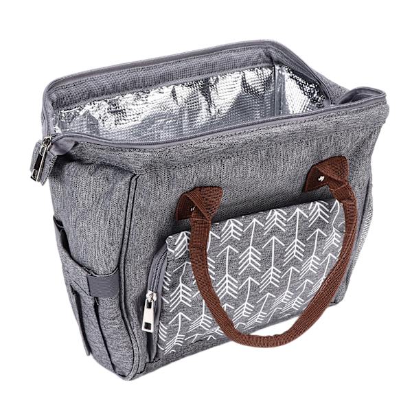 Lunch Bag Premium Polyester Vattentät Bärbar Lätt Stor Kapacitet Bred Applikation Kvinnors Lunchlåda