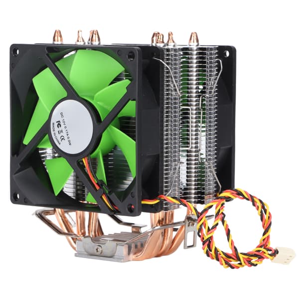 CPU-blæser 4 varmerør 90 mm 3-benet støjfri Plug and Play hurtig varmeafledning Computer CPU-køleblæsere Dobbelt blæser