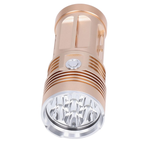 LED-ficklampa 8000LM Ljusstyrka Skyddsfunktion Aluminiumlegering Tunna Bärbar Zoomficklampa