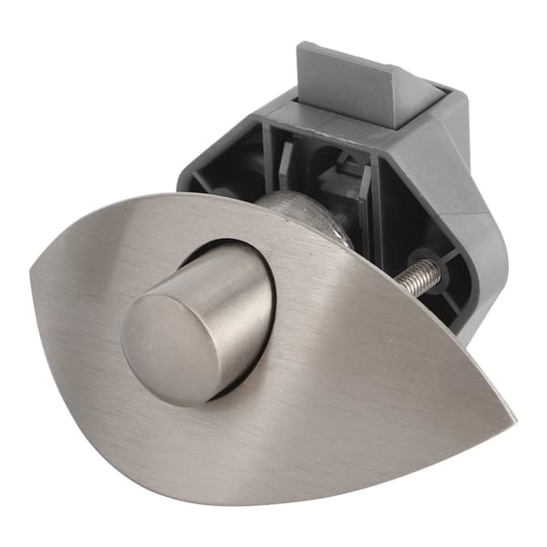 Lådknapp Lås Skåpdörr Trycklås för Marin Båt Husbil 12‑25mm Träskåpsdörr Borstad Silver