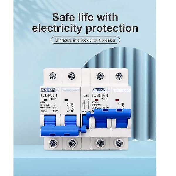 2P+2P AC Manuaalinen Vaihtokytkin Katkaisija MCB 50HZ/60HZ, 40A