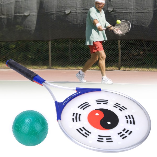 Aluminiumlegeringshandtag Silikon Ansikte Äldre Träning Fitness Tai Chi Soft Strength Racket med BallSoft Strength Racket