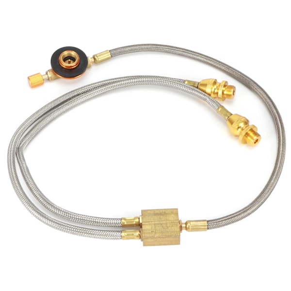 G1/8 DN6 Brenneradapter Slange Utendørs Slange Adapter for Dobbel Camping Komfyr (RT‑912A)
