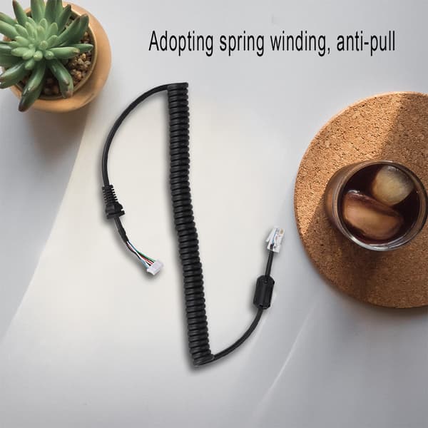 Uppdaterad version för YAESU 6-stifts handmikrofonkabel med magnetisk ringtillbehör