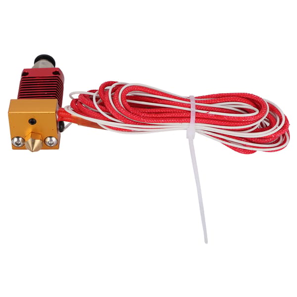 CR10 Rød Ekstruder Hotend Kit Ekstern Gevindforbindelse 3D Printer Tilbehør (12V 40W)