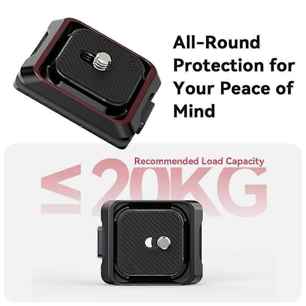 UKA01 Kamera Quick Release Plade Kit Arca/F38 Interface
