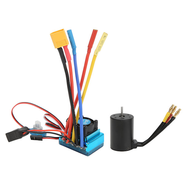 3650 2300KV Borstlös Motor med 120A Borstlös ESC Elektronisk Hastighetsregulator för 1/8 1/10 RC Bil