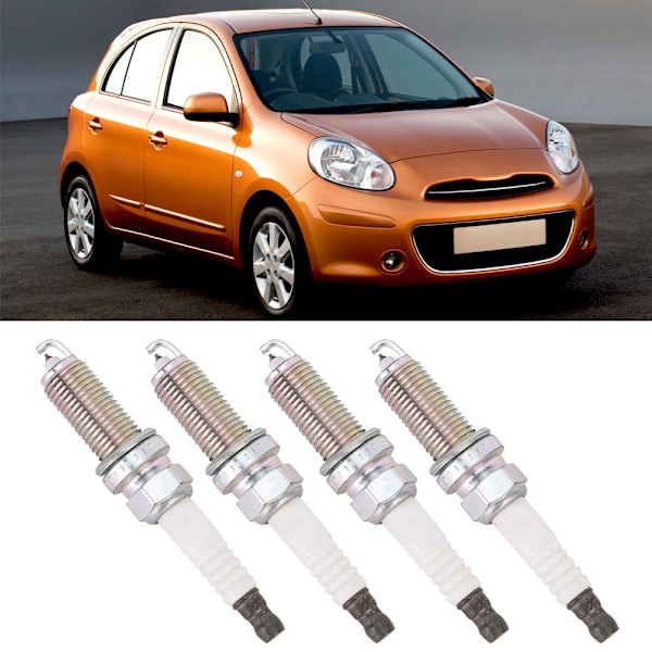4 kpl auton moottorin sytytystulppa lisävaruste 22401-ED815 sopii Nissan Micra Marchiin