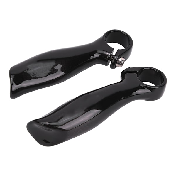 1 par karbonfiber sykkelhåndtak Grip sykkelstang ende styreender for terrengsyklerBright