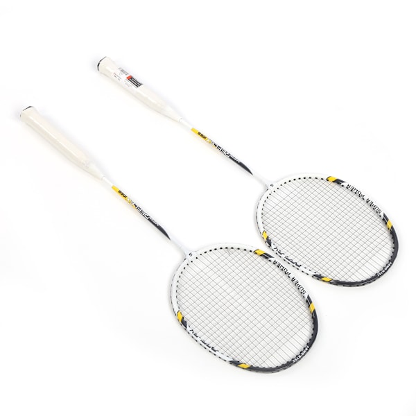 1068 Bärbar lättvikts badmintonracket i aluminiumlegering för vuxna, offensiv typ, dubbelspelar