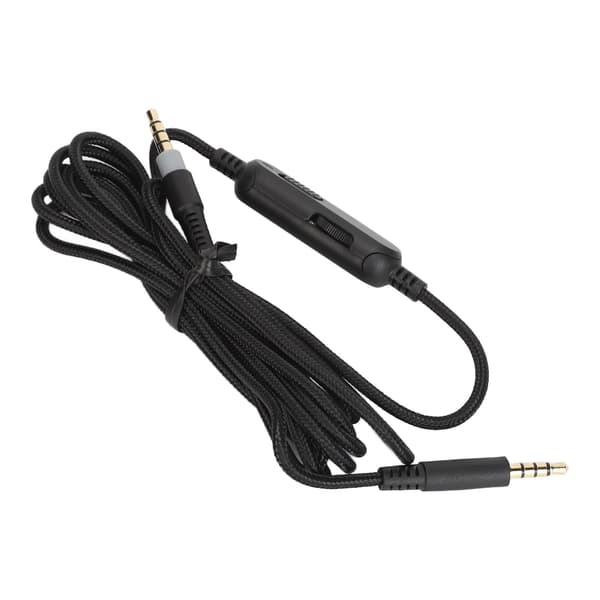 Hovedetelefonkabel 3,5 mm stik udskiftning headsetledning med inline lydløs volumenkontrol til HyperX Cloud Mix til G633 G933