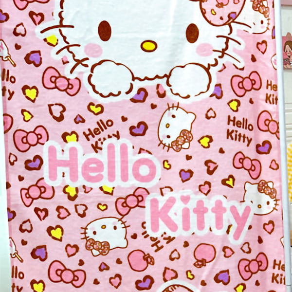Barn Cartoon Badhandduk Söta Cartoon Karaktär Tryck Mjuk Färgfast Bomull Strandhandduk för Småbarn Rosa Leopard Tryck Katt 47.2 X 23.6in