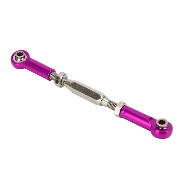 6 kpl 81mm säädettävä alumiininen servolinkkien vetotankosetti RC-auton lisävarusteisiin, violetti