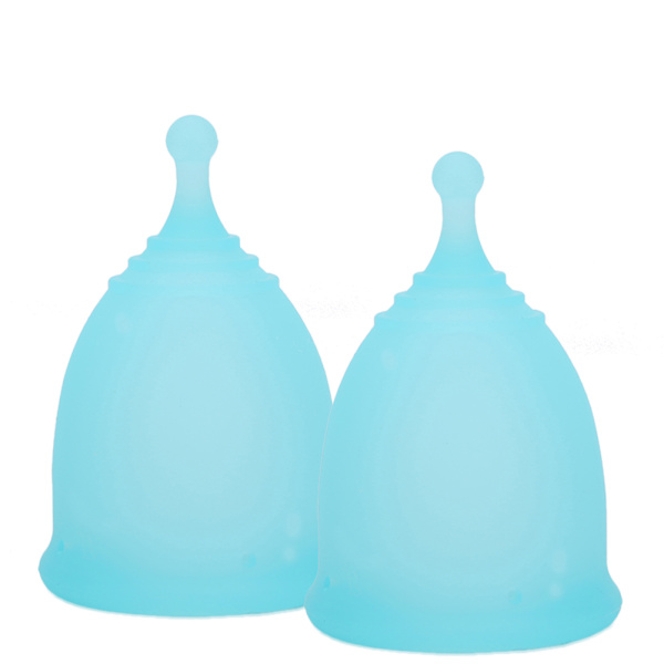Kvinnors Menstruationskopp Feminin Hygienkopp Rengöringsmaskin Set Menstruationsprodukter ÅteranvändbarS x 2