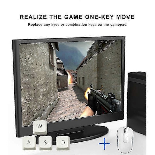 USB Trippel Fotpedal Kontroller Anpassningsbar Tangentbord Gaming Multimedia Action Pedal kompatibel med Dator