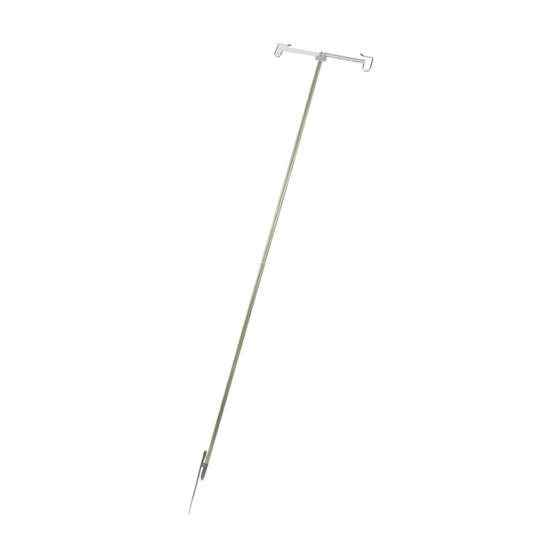 Camping Lampa Pol Vikbar Lätt Aluminiumlegering Utomhus Lyktstativ med Förvaringsväska för Picknick Fiske Grön