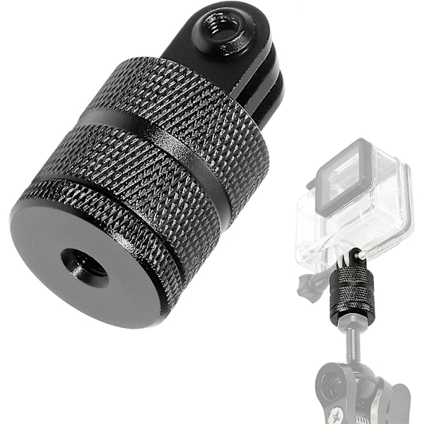 Aluminiumlegering stativfäste adapter för GoPro Hero 10 9 8 7 6 5, DJI, Xiaoyi, Sjcam, Akaso actionkameror set
