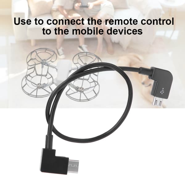 Micro USB -kaapeli RC-varaosien vaihtotarvike MAVIC MINI -dronelle (MicroUSB–TypeC-liitännät)