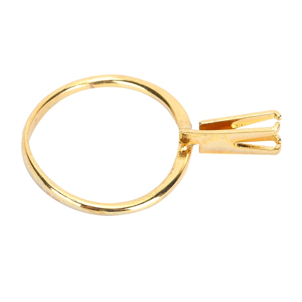 Profesjonell diamantholder edelstener Spring Prong Claw Ring Smykker Display Tilbehør Gul (lang)