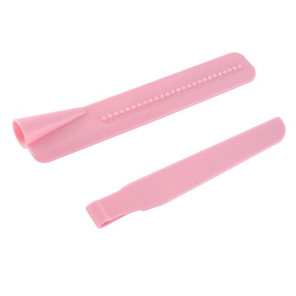 Kakedekorering Vinklet Glasurspatel Justerbar Høyde Offset Spatel Rosa ABS for DIY Baking