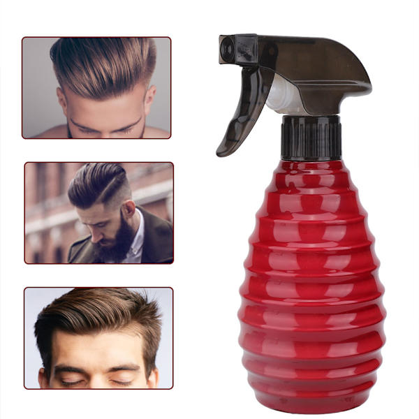 Salong Barber Shop Frisör Sprayflaska Hårstyling Vattenkanna Vattenkokare 400ml Röd