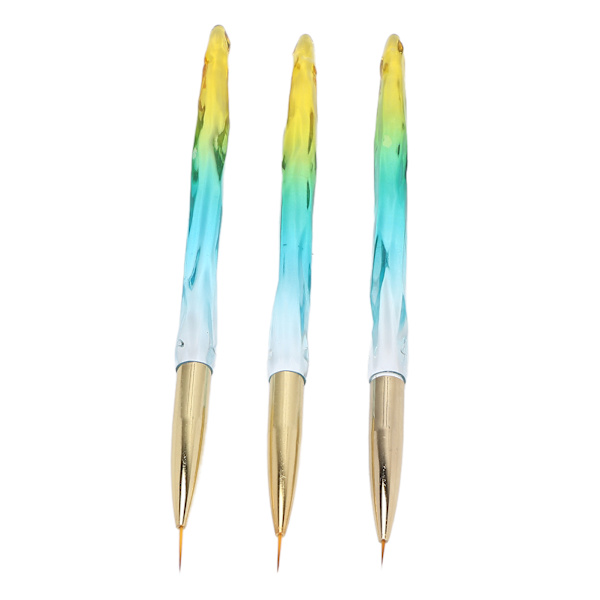 Nail Art Harjat 3 kokoa Ammattimainen tee-se-itse UV-geelikynsiraja-maalauskynä kotikynsiliikkeeseen