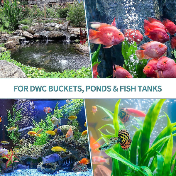 10 cm akvarium luftstein boblespreder for fisketanker, dammer og DWC-tanker