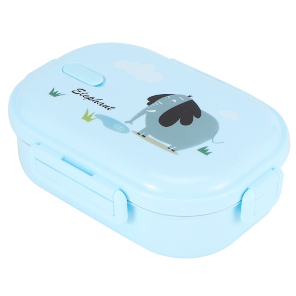 Isolert matboks lekkasjesikker rustfritt stål Bento-boks japansk matbeholder for barn (blå)