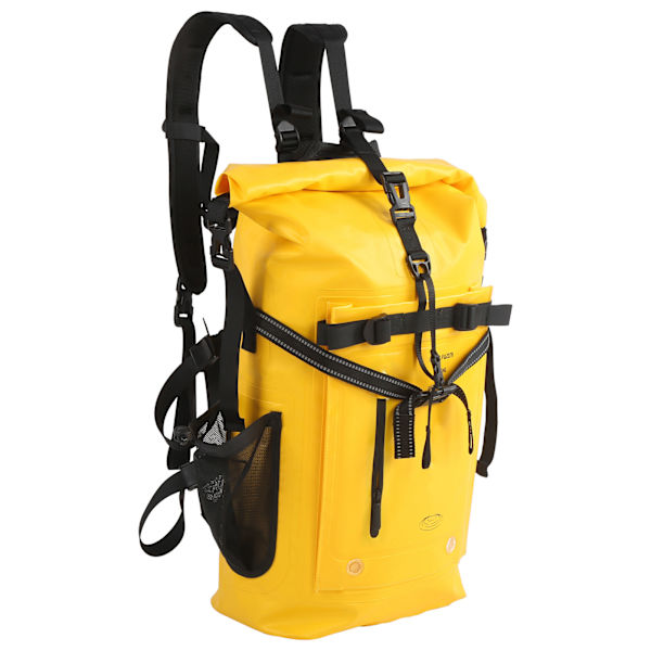 AFISHTOUR Dykking Svømmeryggsekk Vanntett PVC Outdoor Flippers Oppbevaringspose for DriftingYellow