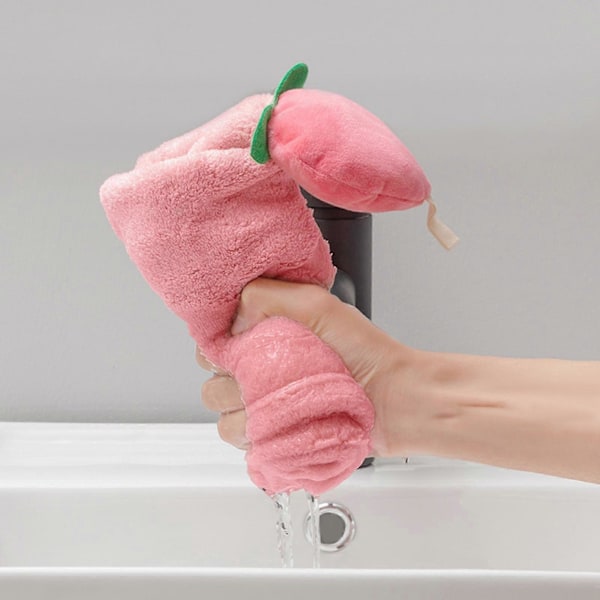 Tegneserie Frugt Til Dukke Håndklæde Køkken Hængende Badehåndklæder Koral Fleece Banan