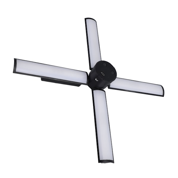 Fällbar LED-lampa USB Micro 2600mAh 5 nivåer ljusstyrka 3 färgtemperaturer Videoljus Fyllningsljus för livestreaming