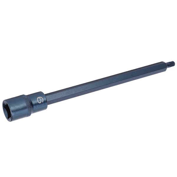 Socket Bit 12-punkts S2 Legert Stål Blånering Hurtignøkkel Skrutrekker Tilbehør 1/2x200xM6