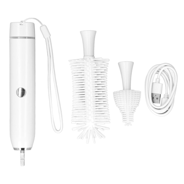Elektrisk flaskebørste, vanntett rengjøringsbørste, rengjøringsverktøy-utskiftbart børstehode-1 stk
