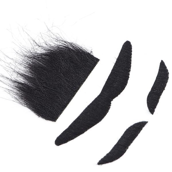 Halloween Skägg Mustasch Ögonbryn Kostym Festdekoration Skägg Ansiktshår Mustasch Rekvisita Grön