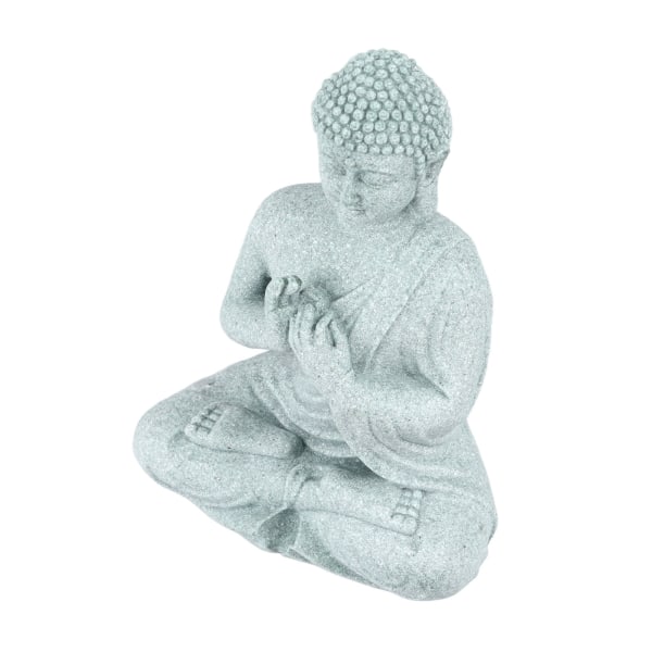 Pieni Buddha-koristelu Hieno käsityönä tehty vihreä hiekkakivi Buddha-koristeet kalasäiliörukousbuddhalle