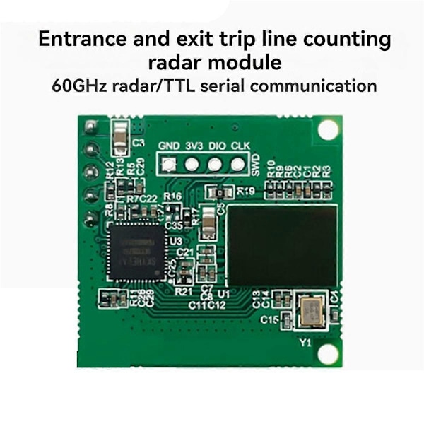 LD6001C 60GHz mmWave Radar Sensor+CH340 Board Passager Sensor Modul