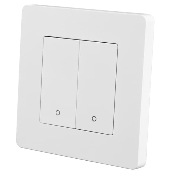 Smart lyskontakt til Zigbee 2-gangs timing dæmpning omvendt dobbeltkontrol smart switch panel AC100-240V hvid