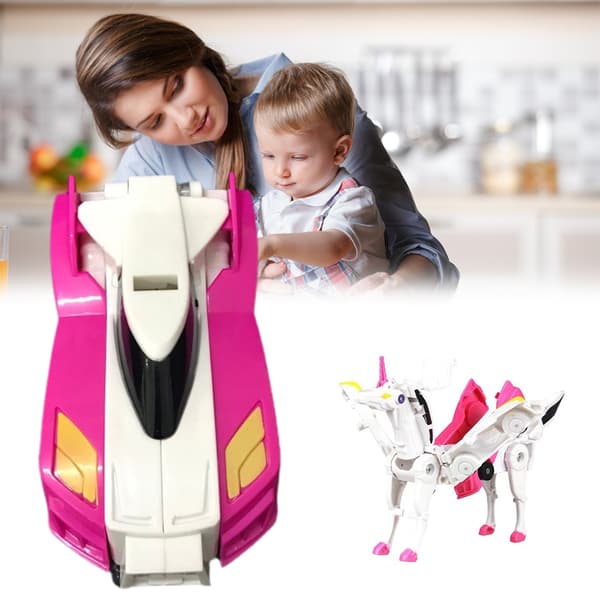 Deformationsbil Robotleksak Flygande Häst Kollisionspassning Billeksak Bästa Presenten för Barn
