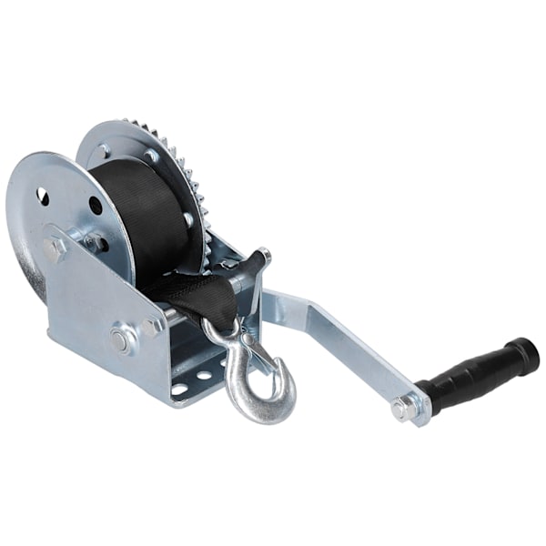 1200LBS Heavy Duty vinsch med 8M rem handvevkabel Gear Winch för båttrailer