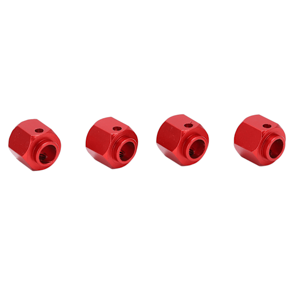 RC Hex Hjulnav Adapter Nav Udvidelse Forbindelse til Traxxas 1/10 RC Crawler Bil Rød 10mm