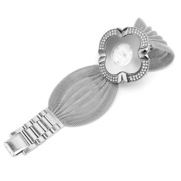 Flower Shape Urtavla Kvinnor Watch Wide Mesh bälte Quartz Elegant Watch för kvinnor