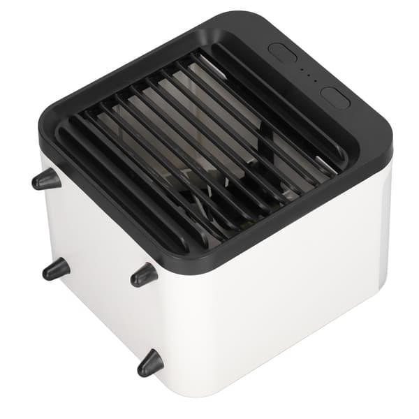 Bærbart klimaanlæg 200ML stor kapacitet 3 niveauer justerbar befugtningsfunktion USB skrivebordsluftkøler 4W sort og hvid
