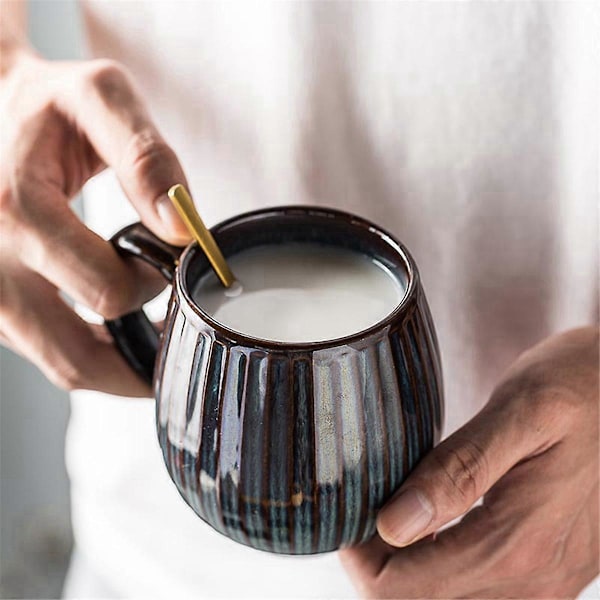 Keramisk krus til husholdningspar, keramisk kaffekop, krussæt, C