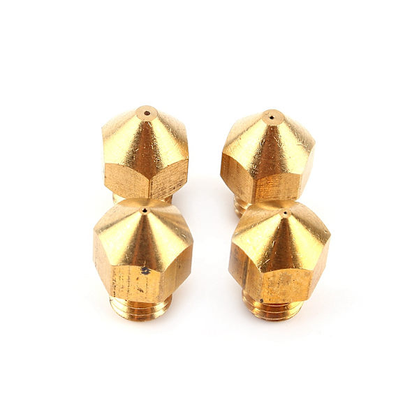 4 stk. 0,2+0,3+0,4+0,5 mm ekstruderdyse printhoved til Makerbot 3D-printer sæt