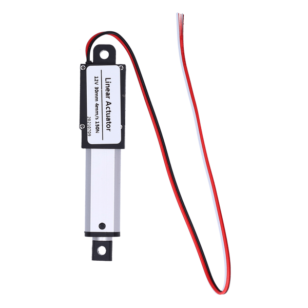 Lineaarinen toimilaite 30mm DC 12V melua vaimentava oikosulkusuojaus vedenpitävä mini sähköinen lineaarinen toimilaite 4mm/s-150N