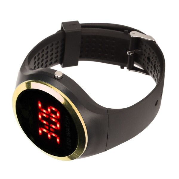 Barn Digital Watch Student Fashionabla röd LED Outdoor Sports Watch Födelsedagspresent för vardagslivet Guld