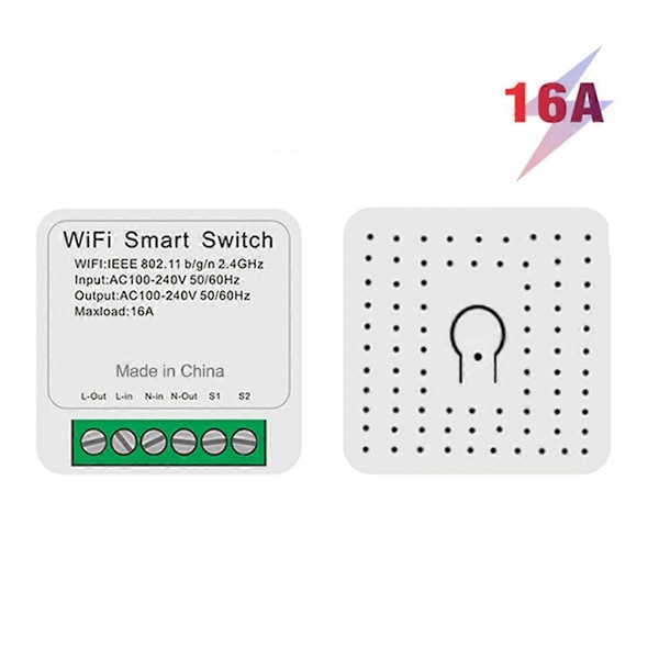 For Matter 16A WiFi Bryter En Åpen Dobbel Kontroll Brytere